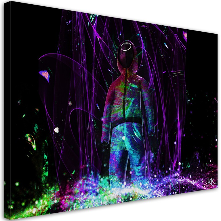 Canvas print, Neon player