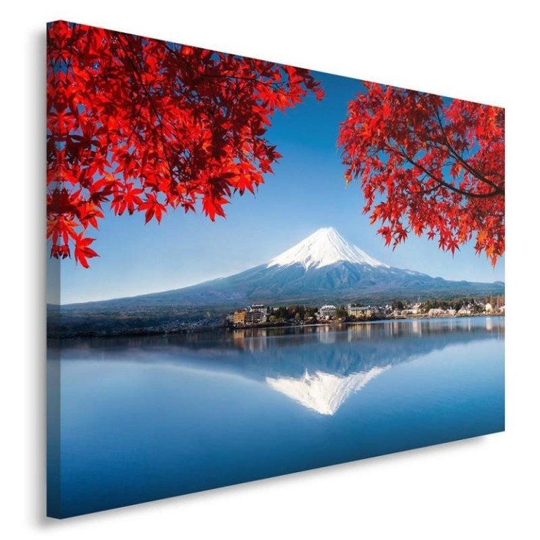 Canvas print, Japan Mountain Fuji Red