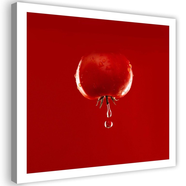 Canvas print, Red Tomato Vegetable Water