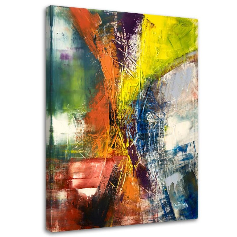 Canvas print, Coloured Abstract Paintings