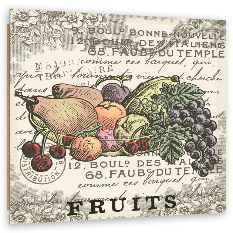 Deco panel print, Fruits vintage