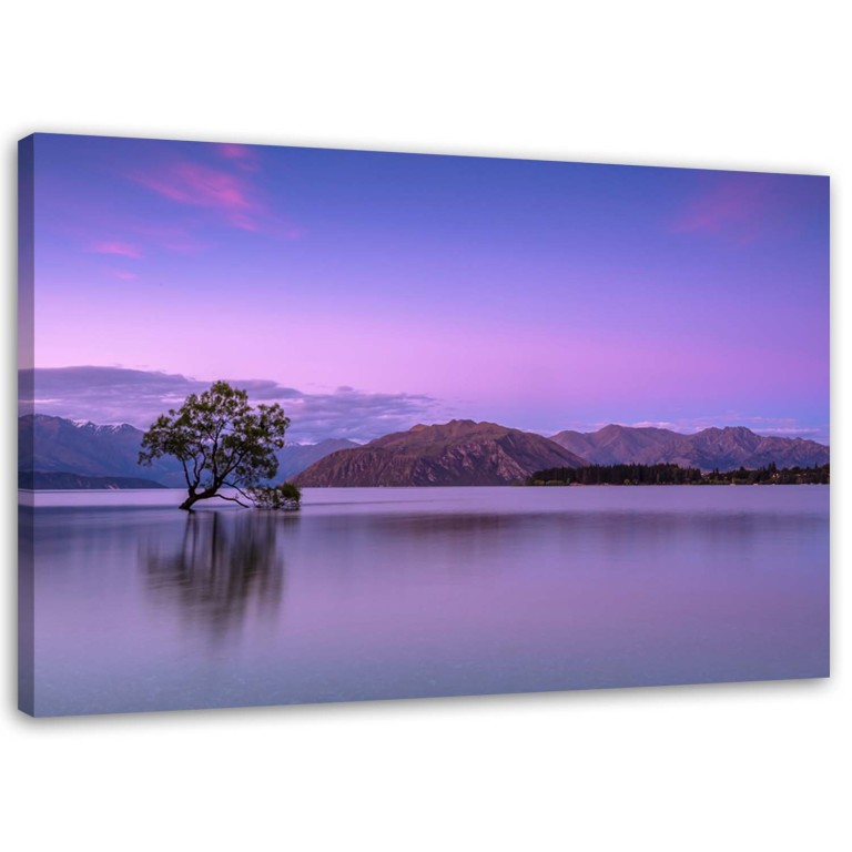 Canvas print, Landscape Tree Purple