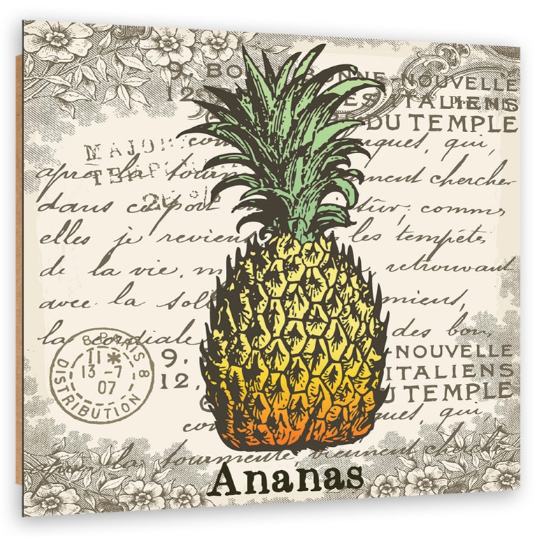 Deco panel print, Pineapple vintage