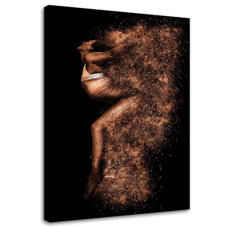 Canvas print, Woman in gold dust