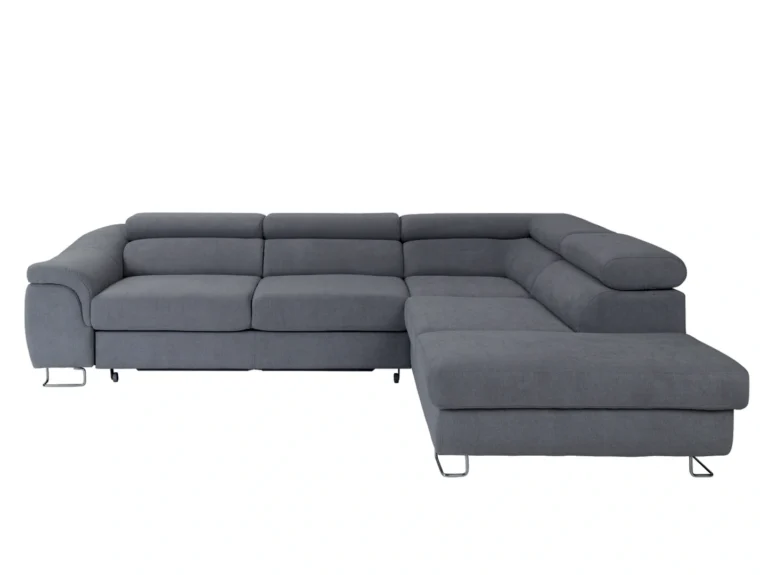 Lavos Corner Sofa Bed Right Matt Velvet 93