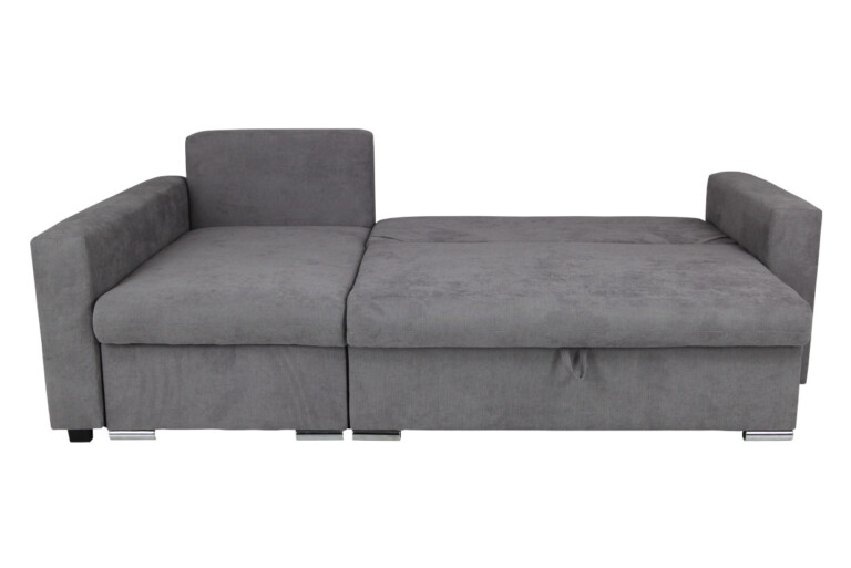 Flavio Corner Sofa Bed Grey Soro 90