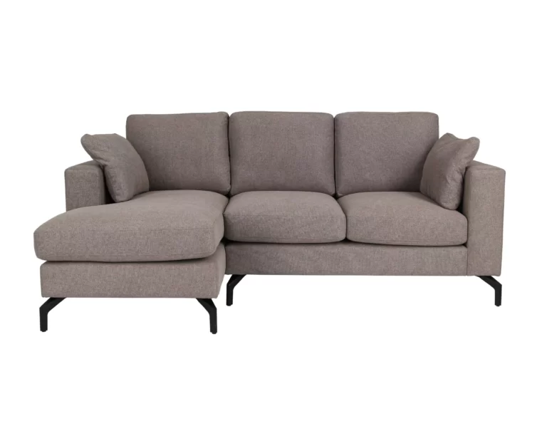 Bresso 2 seater Corner Sofa Left Grey
