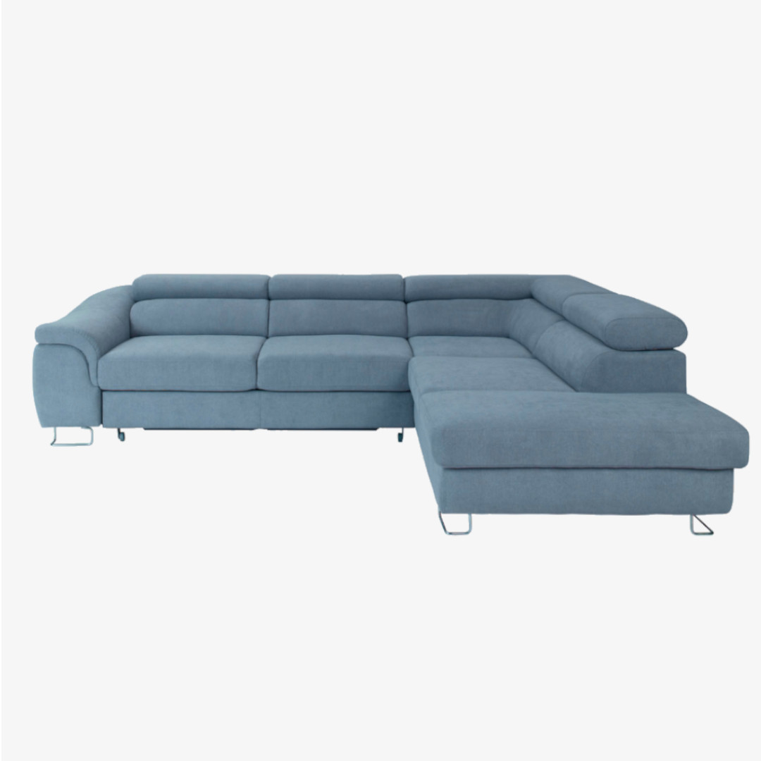 Lavos Corner Sofa Bed Right Blue Vardo 83