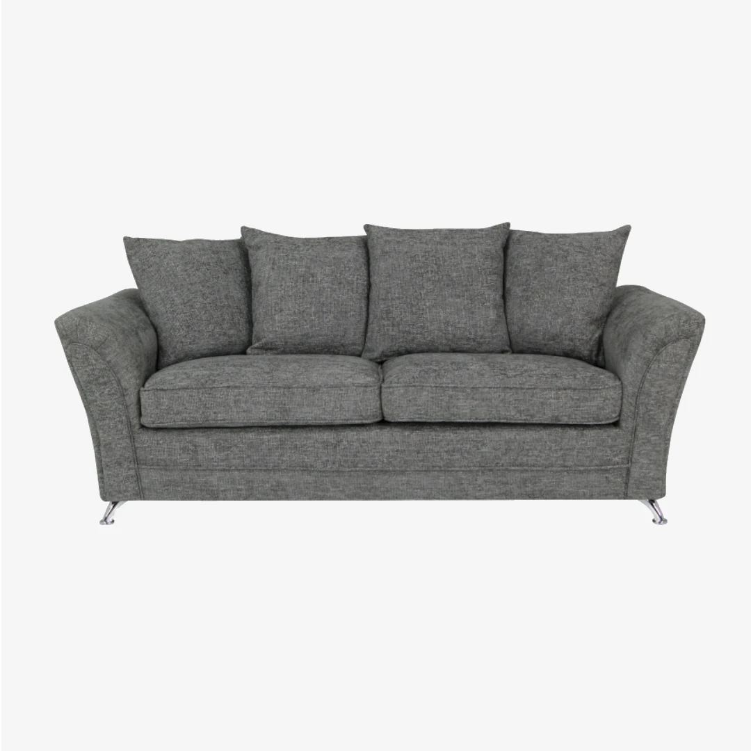 Zina 3 Seater Sofa Grey Graceland Charcoal