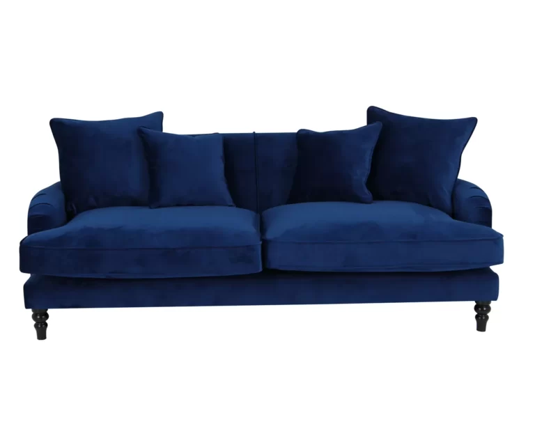 Wilbur 3 Seater Sofa Velluto 25 Navy Blue
