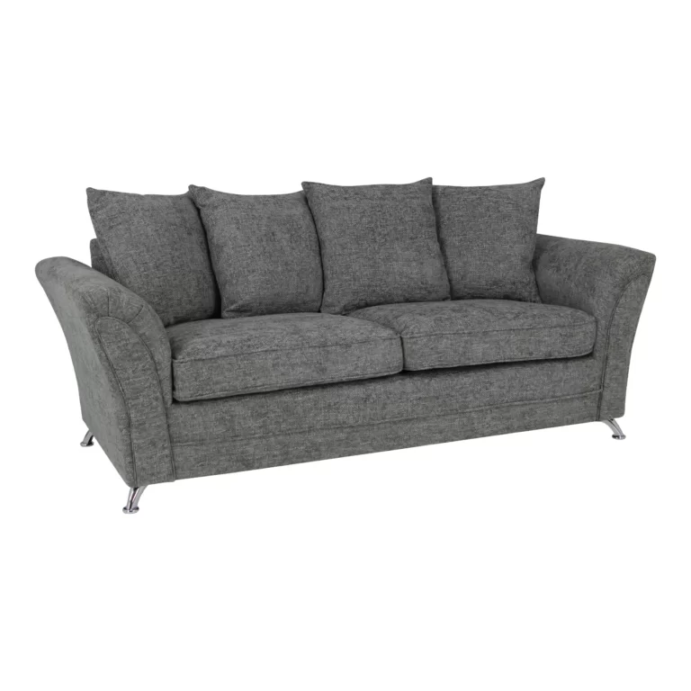 Zina 3 Seater Sofa Grey Graceland Charcoal