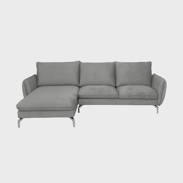 Lavard 2 Arms Corner Sofa Left Grey