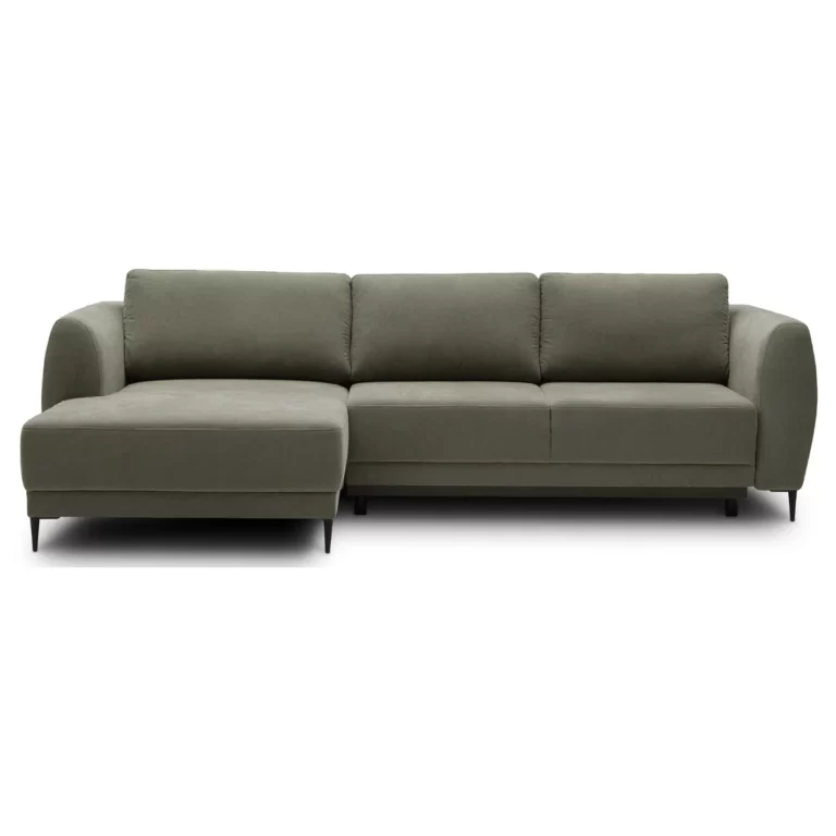 Spazio Corner Sofa  Bed Left Green Scala 38