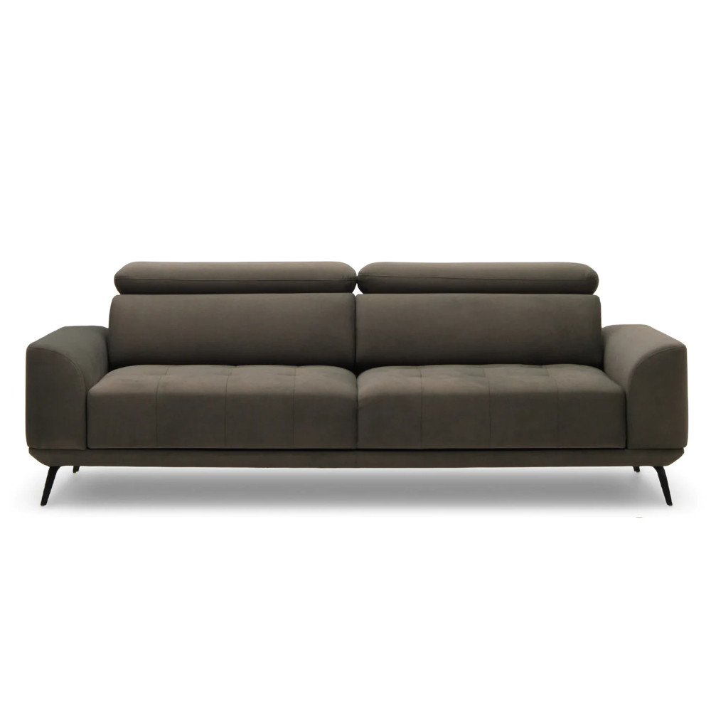 Eris 3 Sofa with Extendable Seat Brown Castel 39