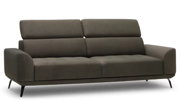 Eris 3 Sofa with Extendable Seat Brown Castel 39