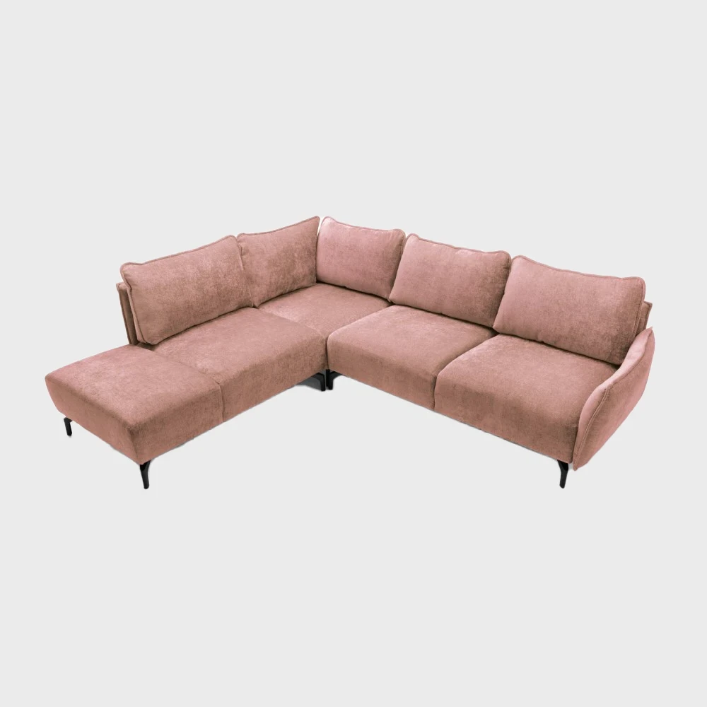 Bella Corner Sofa Left Pink