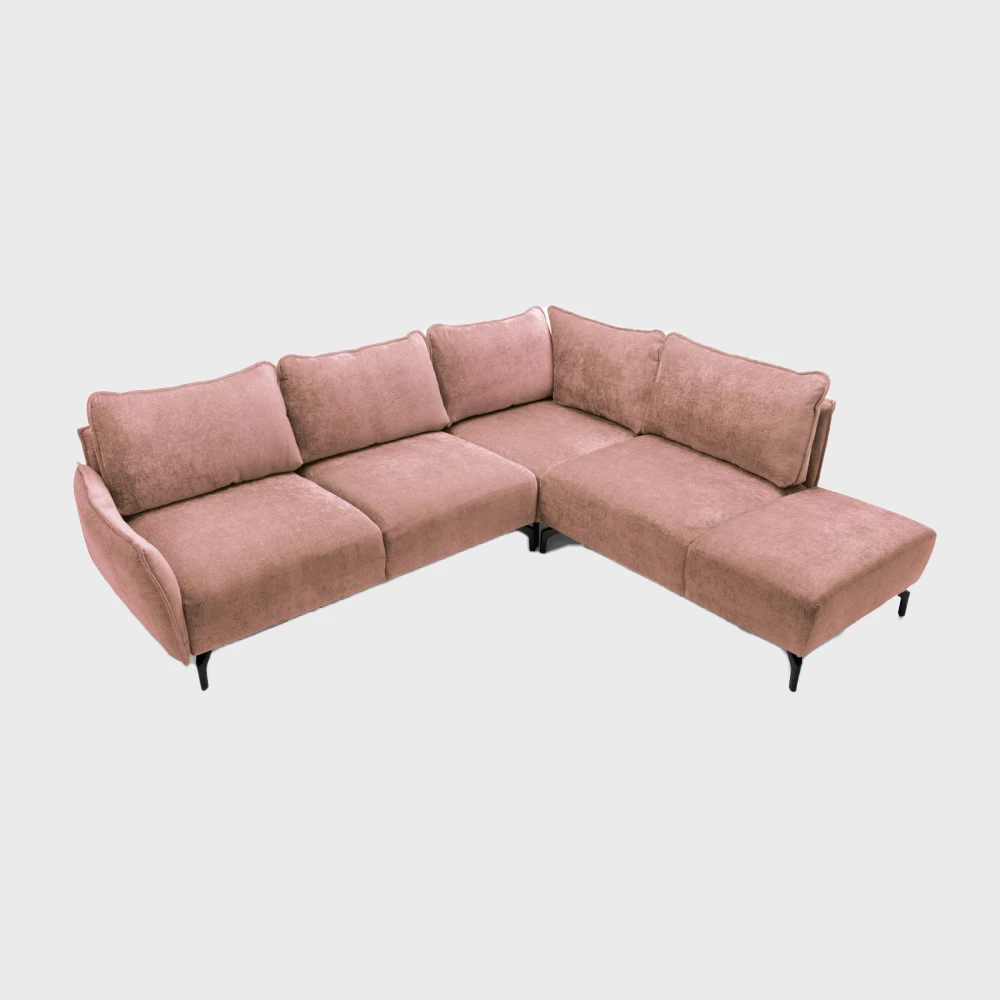 Bella Corner Sofa Right Pink