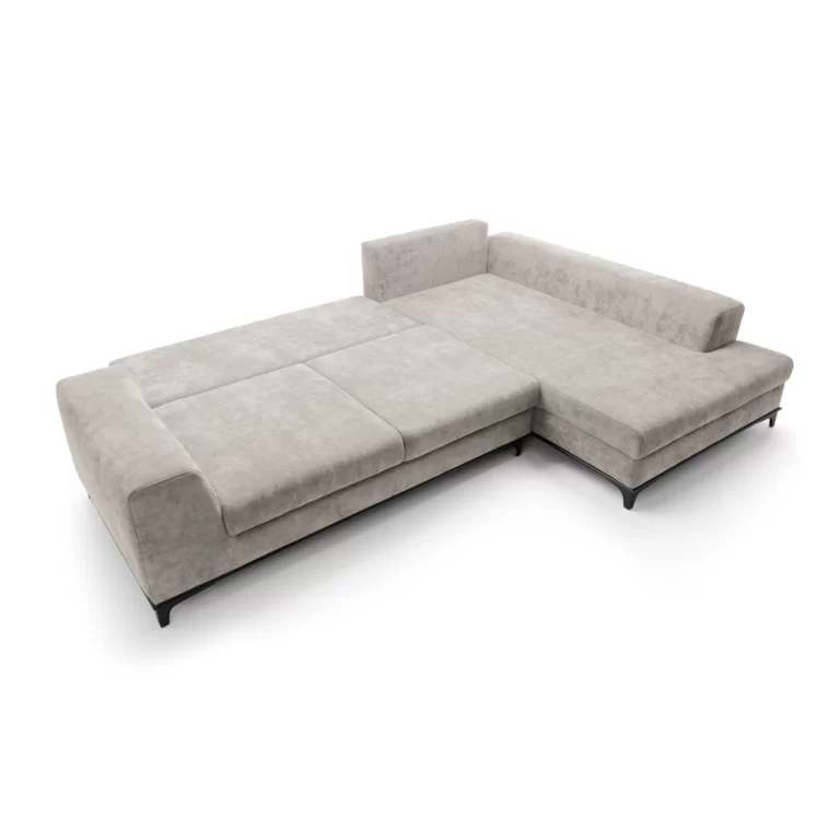 Bologna Corner Sofa Bed Right Grey