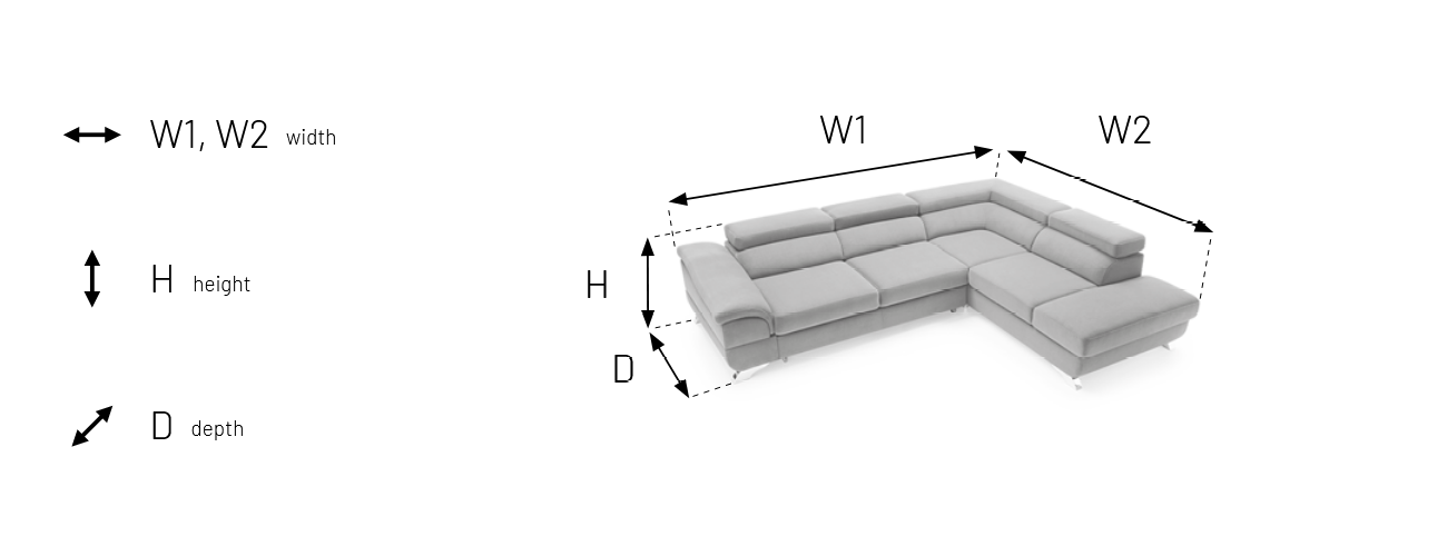 Bologna Corner Sofa Bed Right White