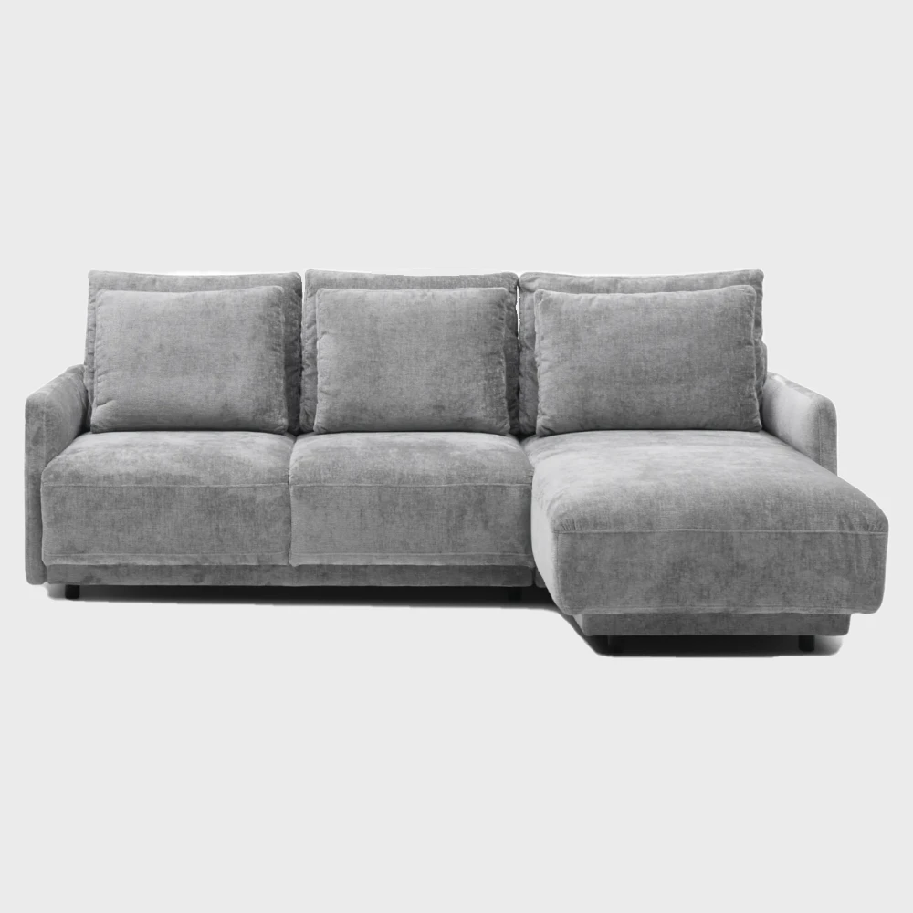 Ambra Corner Sofa Bed Right Grey Vinci 08