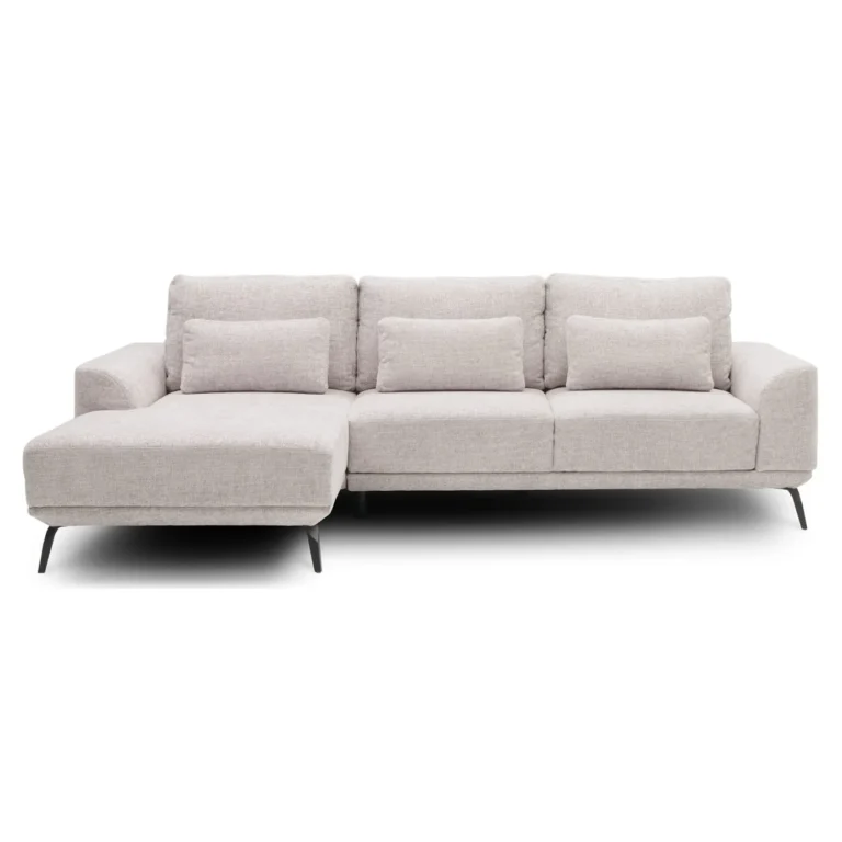 Misty 3 Seater Corner Sofa Left Almond Milk Colour Riviera 19