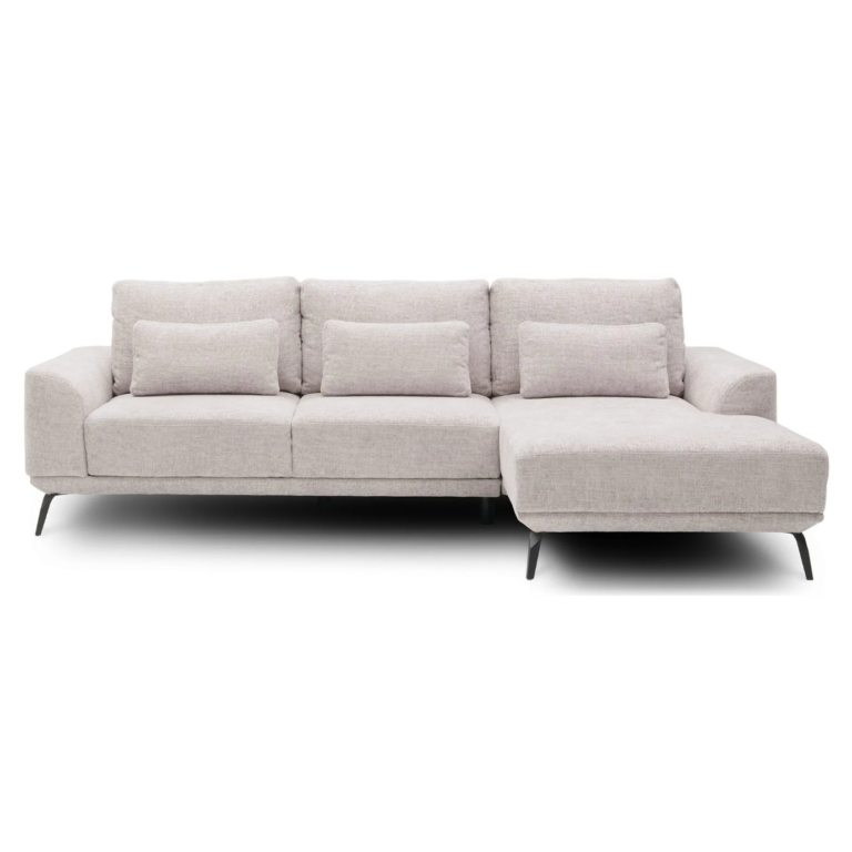 Misty 3 Seater Corner Sofa Right Almond Milk Colour Riviera 19