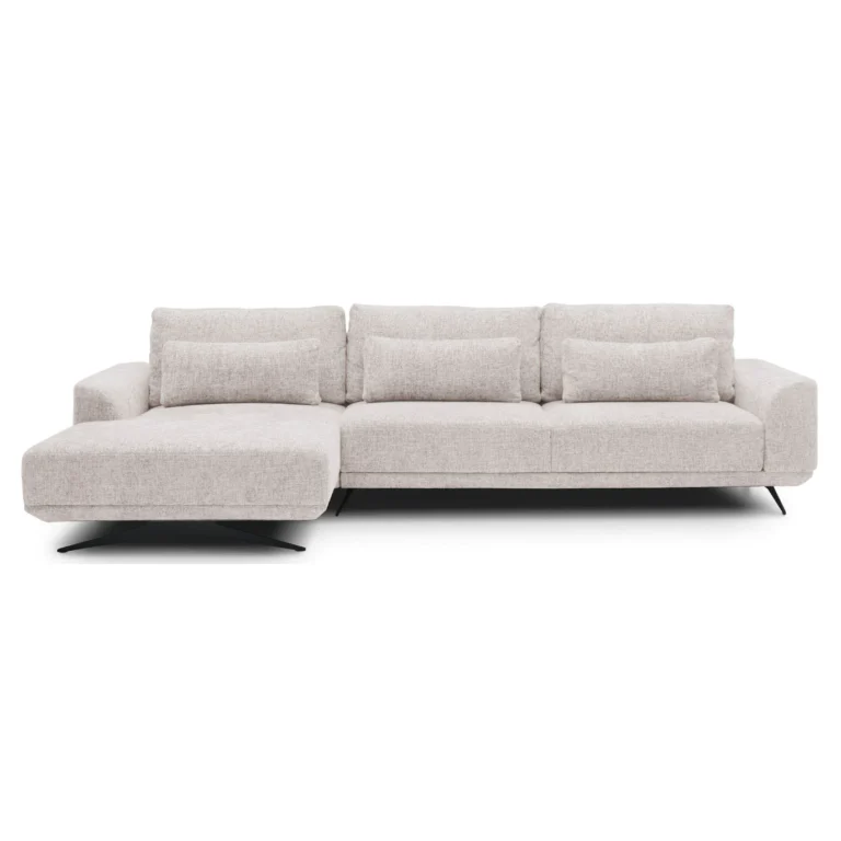 Misty 4 Seater Corner Sofa Left Almond Milk Colour Riviera 19