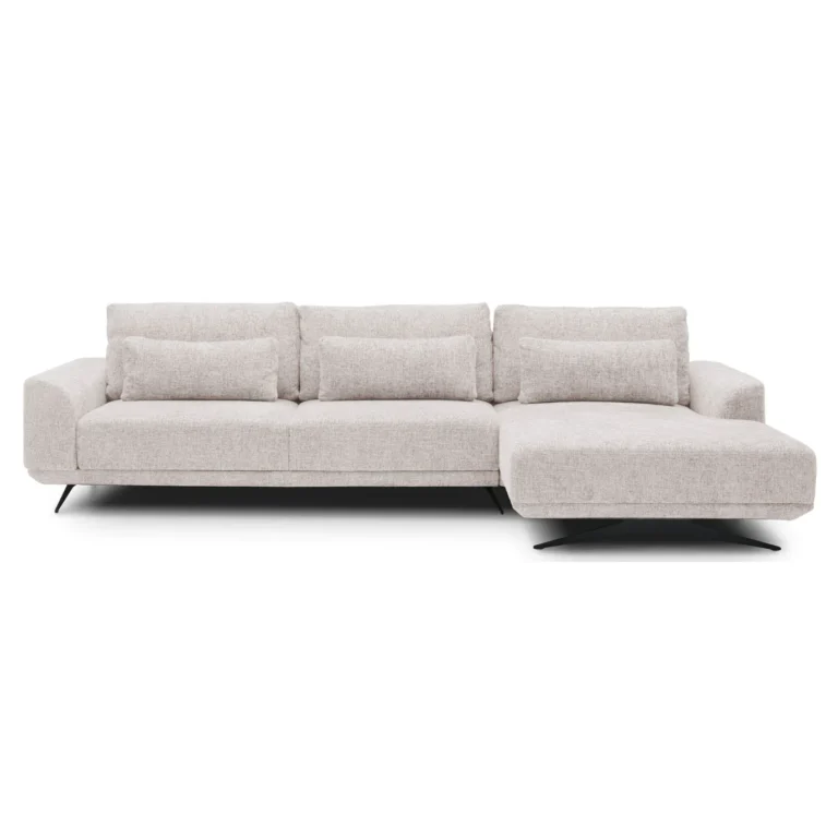 Misty 4 Seater Corner Sofa Right Almond Milk Colour Riviera 19
