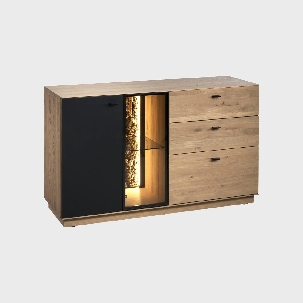 Corena Dresser Natural Varnished Wood