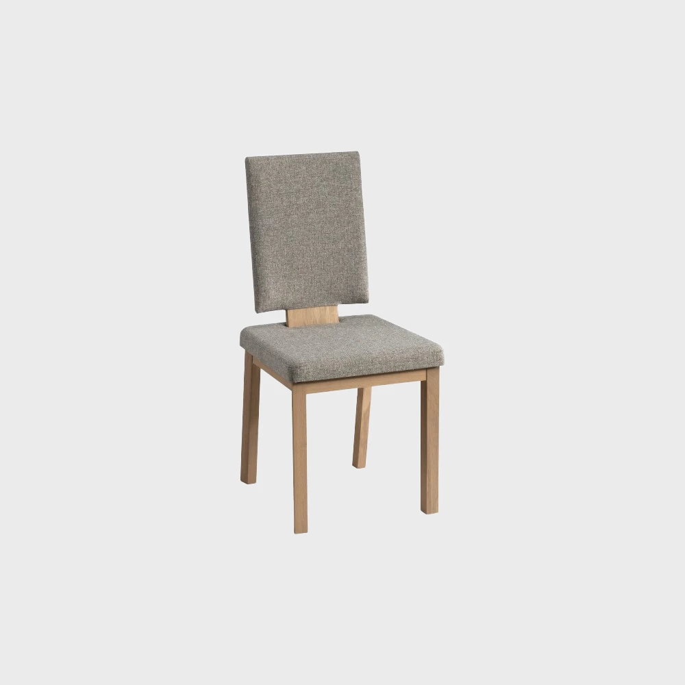 Corena Chair Natural Varnished Wood / Grey