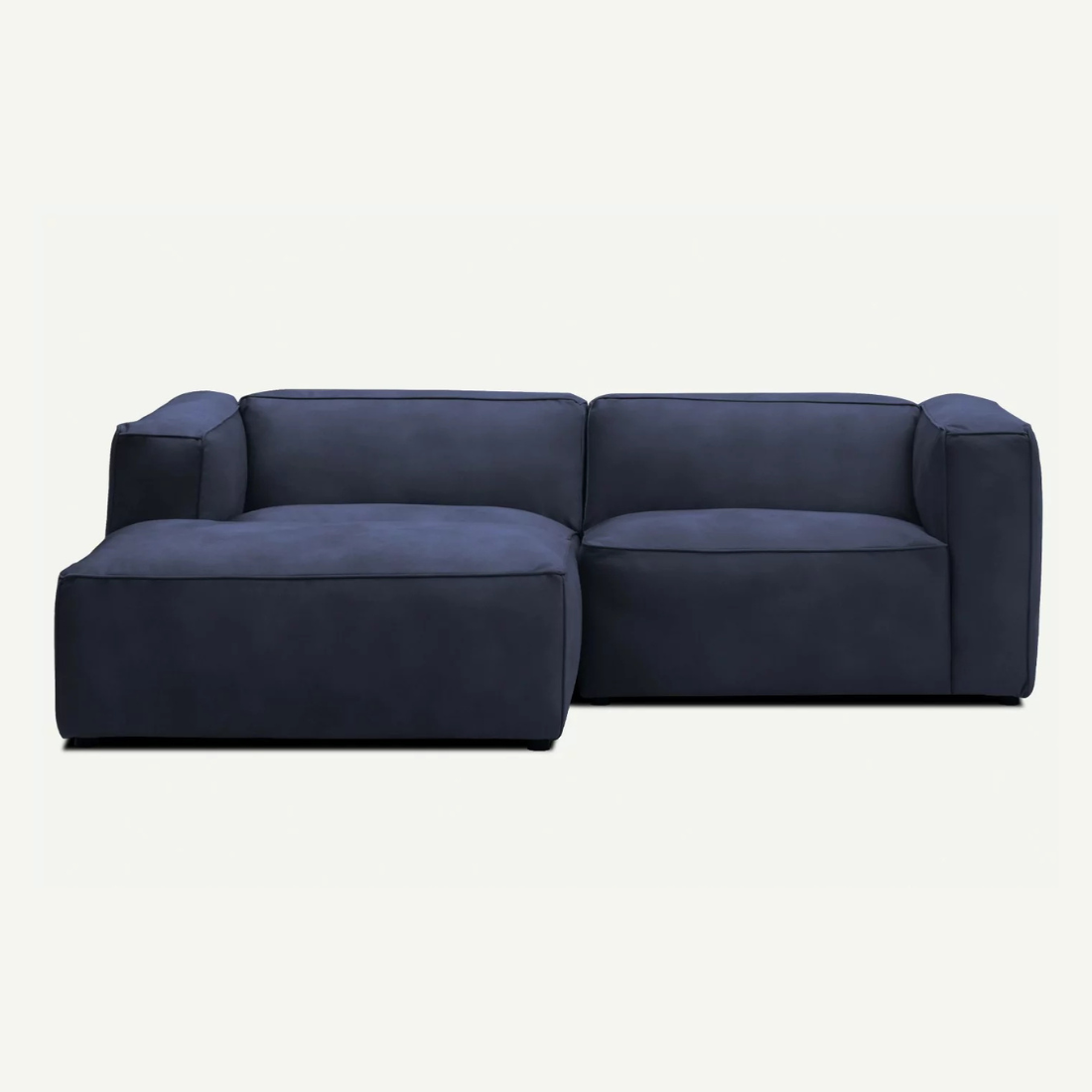 Moved II Small and Modern Corner Sofa Left Dark Navy Letto 79