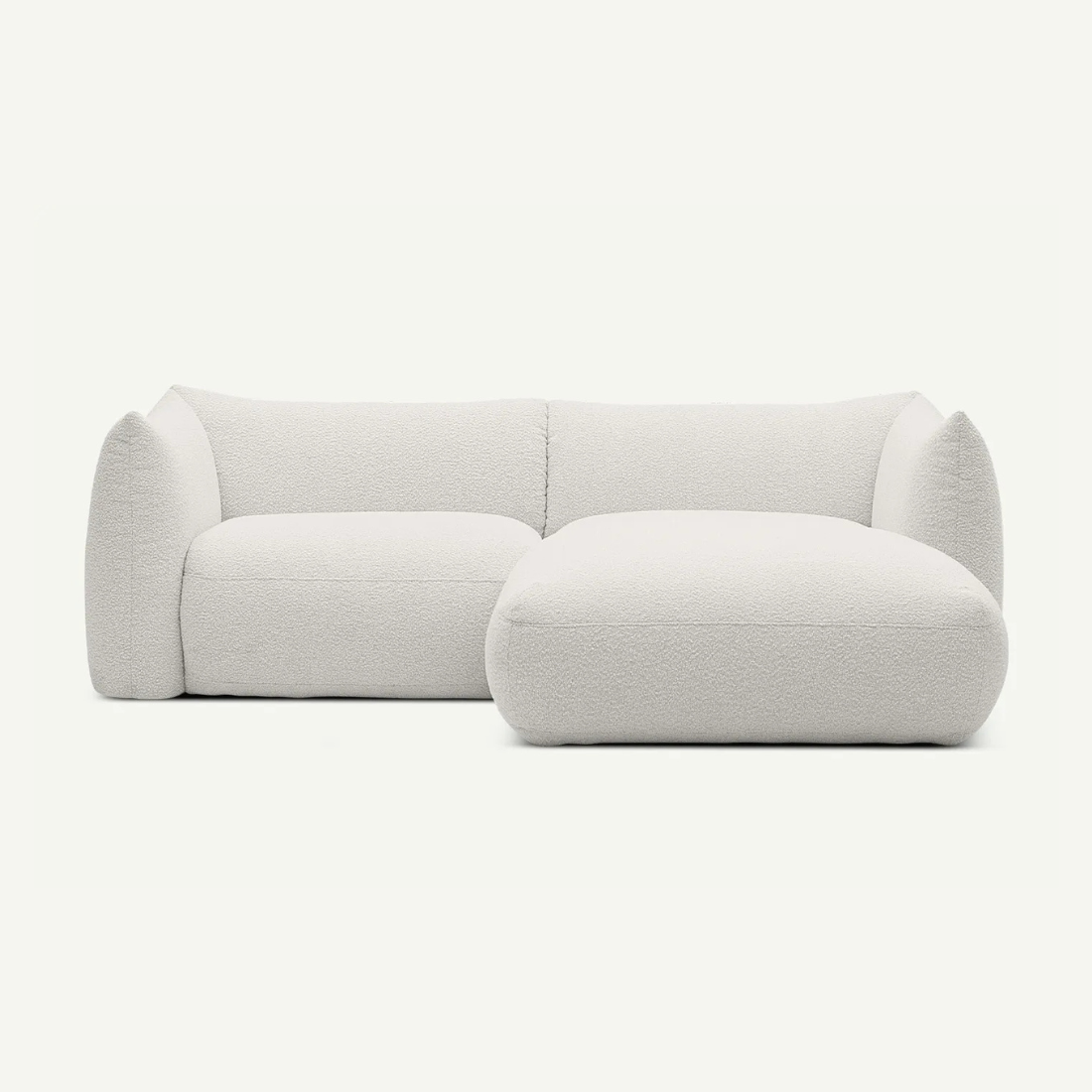 Cosy 2 Seater Modular Corner Sofa Right Cold Beige Copenhagen 900