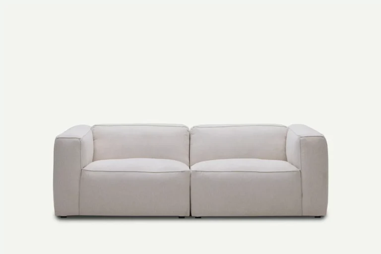 Moved Modern 3 seater Sofa with arms White beige Diosa 01