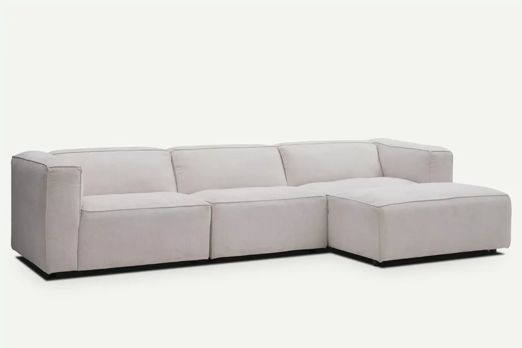 dark grey corner sofa, modern 4-seater sofa, Diosa sofa design, contemporary living room furniture, stylish corner sofa, grey sectional couch, elegant home decor, comfortable seating, interior design inspiration, sofa color comparison, modern living room setup, versatile sofa colors