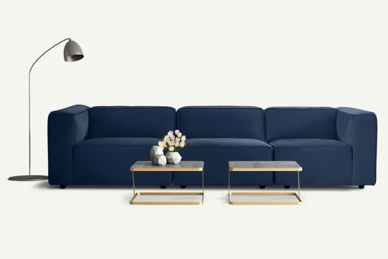 Moved Big Modern 3 seater Sofa with arms Navy Blue	Manila 26