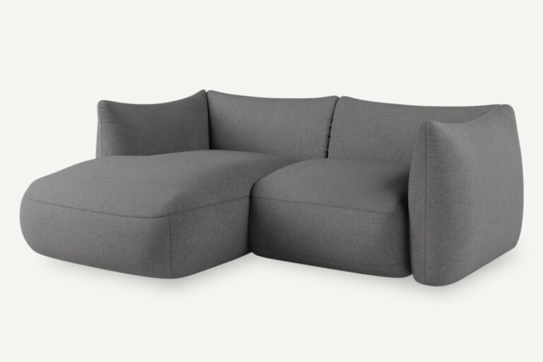 Cosy 2 Seater Modular Corner Sofa Dark Ash Grey Vinci 08