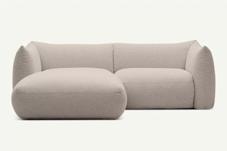 Cosy 2 Seater Modular Corner Sofa Left Grey Brown Copenhagen 803