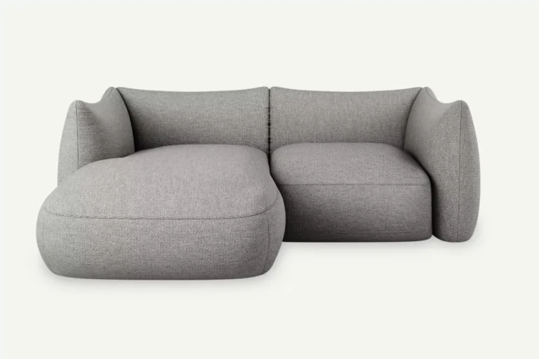 Cosy 2 Seater Modular Corner Sofa Left Grey Diosa 85
