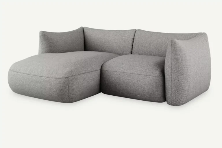 Cosy 2 Seater Modular Corner Sofa Grey Diosa 85