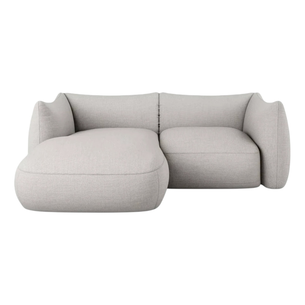 Cosy 2 Seater Modular Corner Sofa White Beige Diosa 01