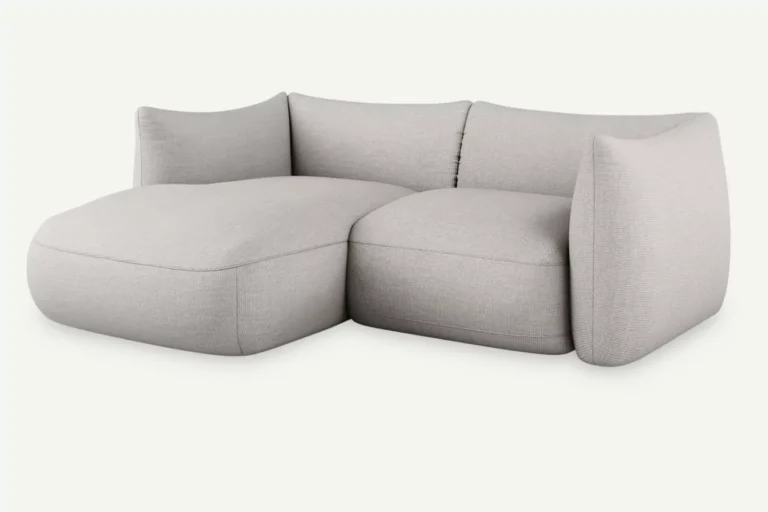 Cosy 2 Seater Modular Corner Sofa White Beige Diosa 01