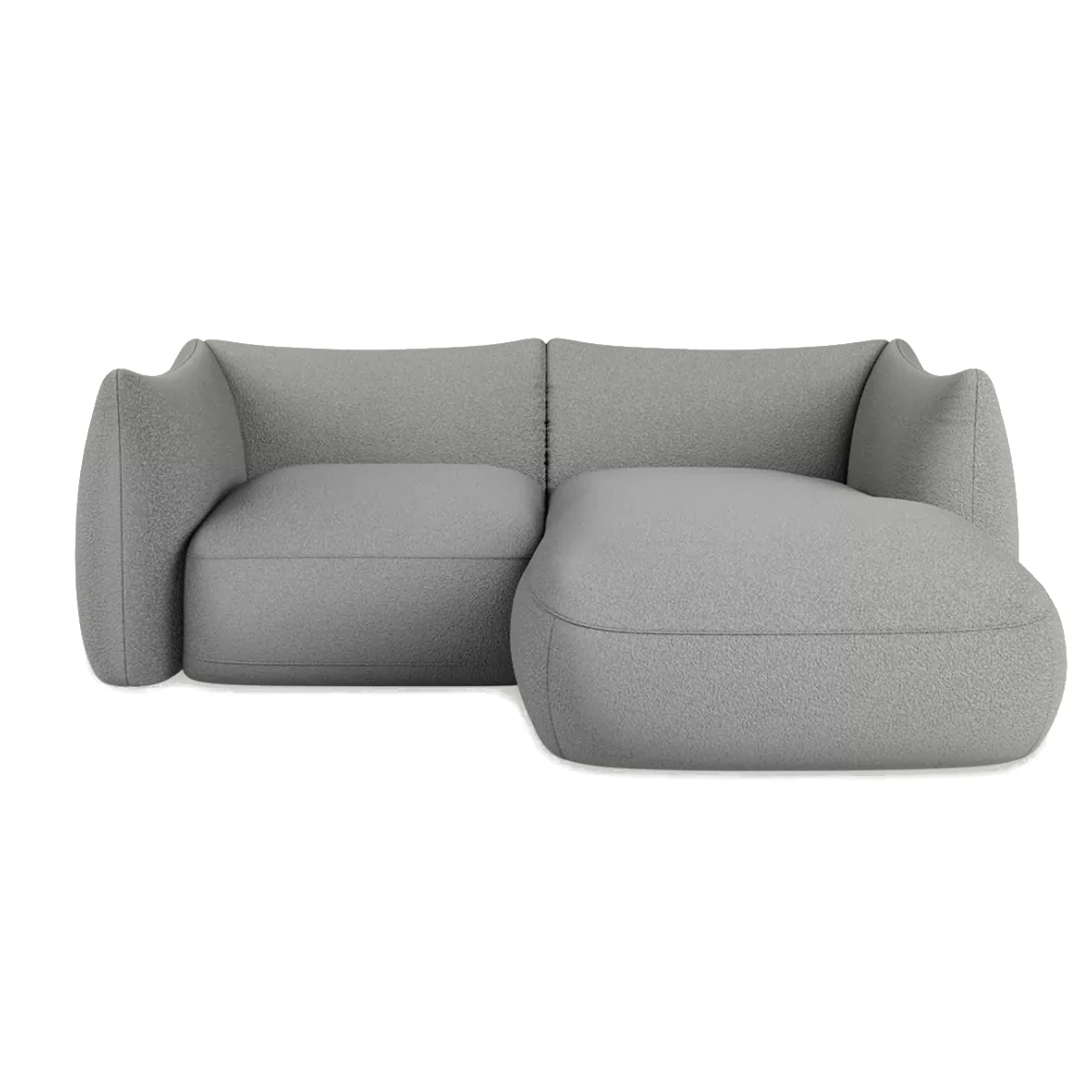 Cosy 2 Seater Modular Corner Sofa Right Grey Now or Never 83