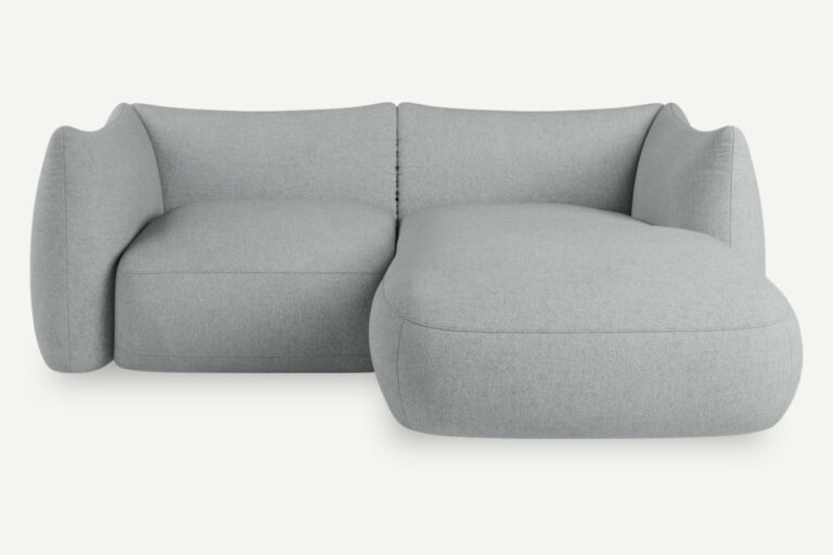 Cosy 2 Seater Modular Corner Sofa Right Ash Grey Vinci 07