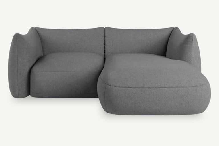 Cosy 2 Seater Modular Corner Sofa Right Dark Ash Grey Vinci 08