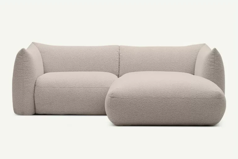 Cosy 2 Seater Modular Corner Sofa Right Grey Brown Copenhagen 803