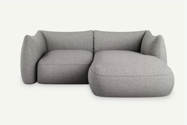 Cosy 2 Seater Modular Corner Sofa Right Grey Diosa 85