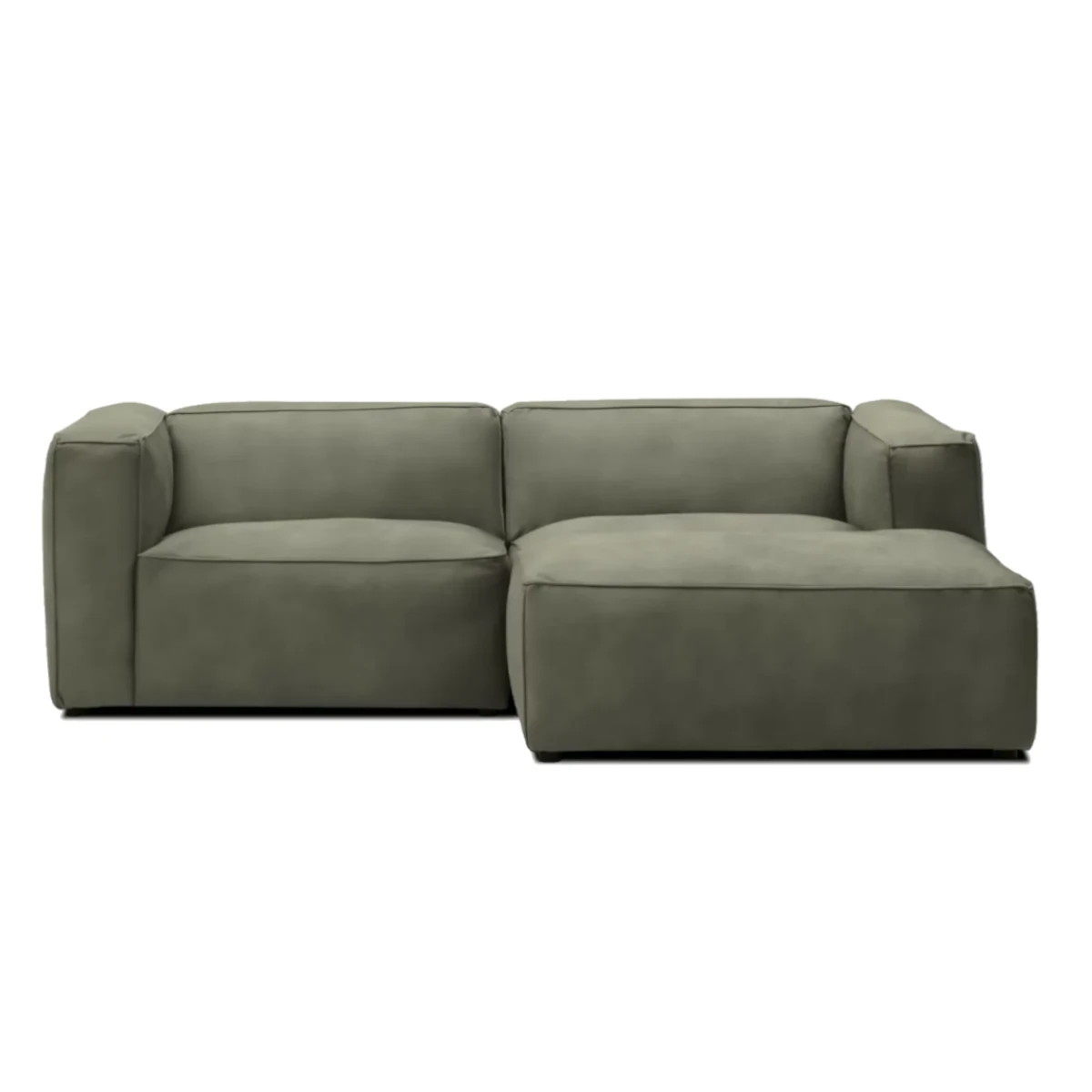 Moved II Small and Modern Corner Sofa Right Khaki Letto 38