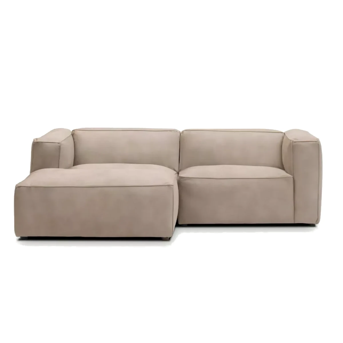 Moved II Small and Modern Corner Sofa Left Warm Beige Letto 11