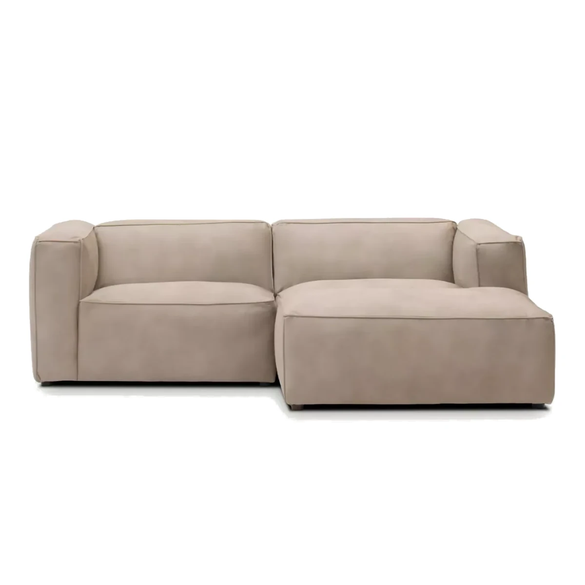 Moved II Small and Modern Corner Sofa Right Warm Beige Letto 11