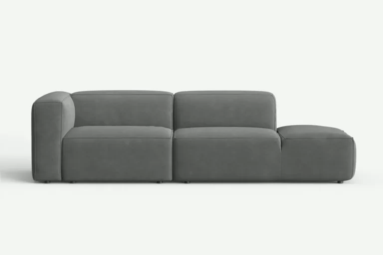Moved XL Modern 3 Seater Sofa Grey Castel 93